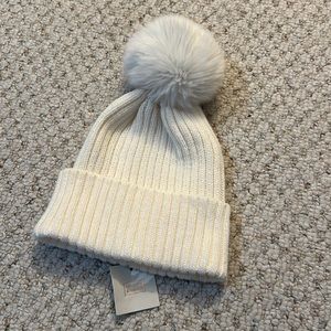 Cream colored beanie